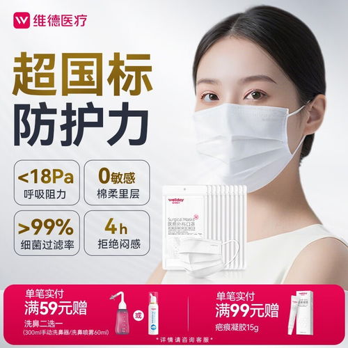 维德100只装医用外科口罩，灭菌级仅售15.9元，是日常防护的性价比之选吗？